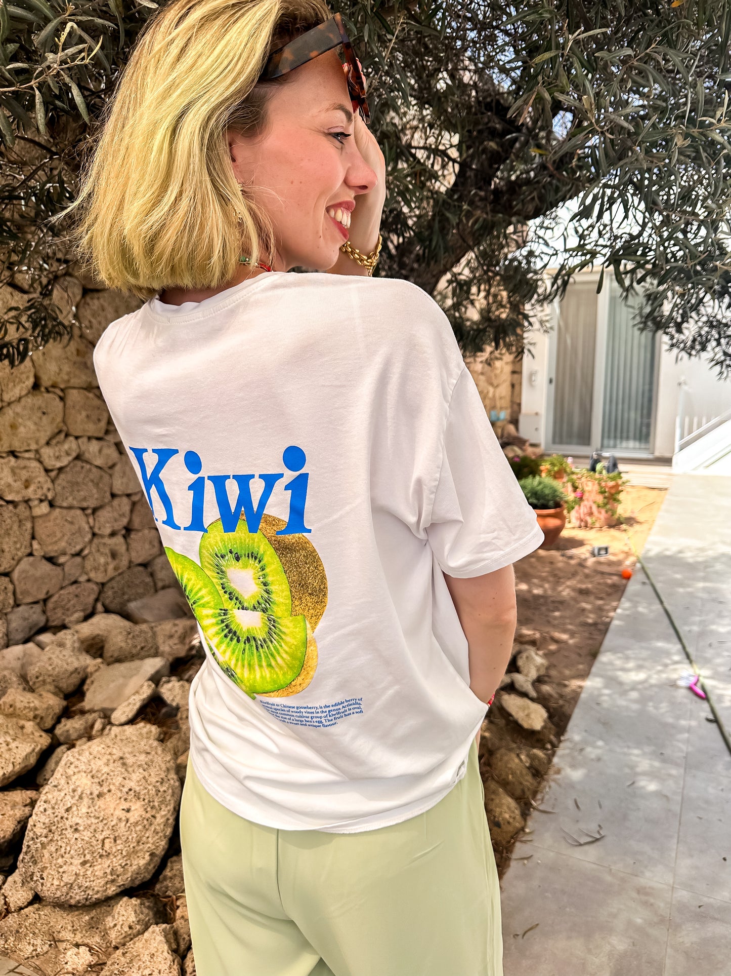 Kiwi t-shirt wit