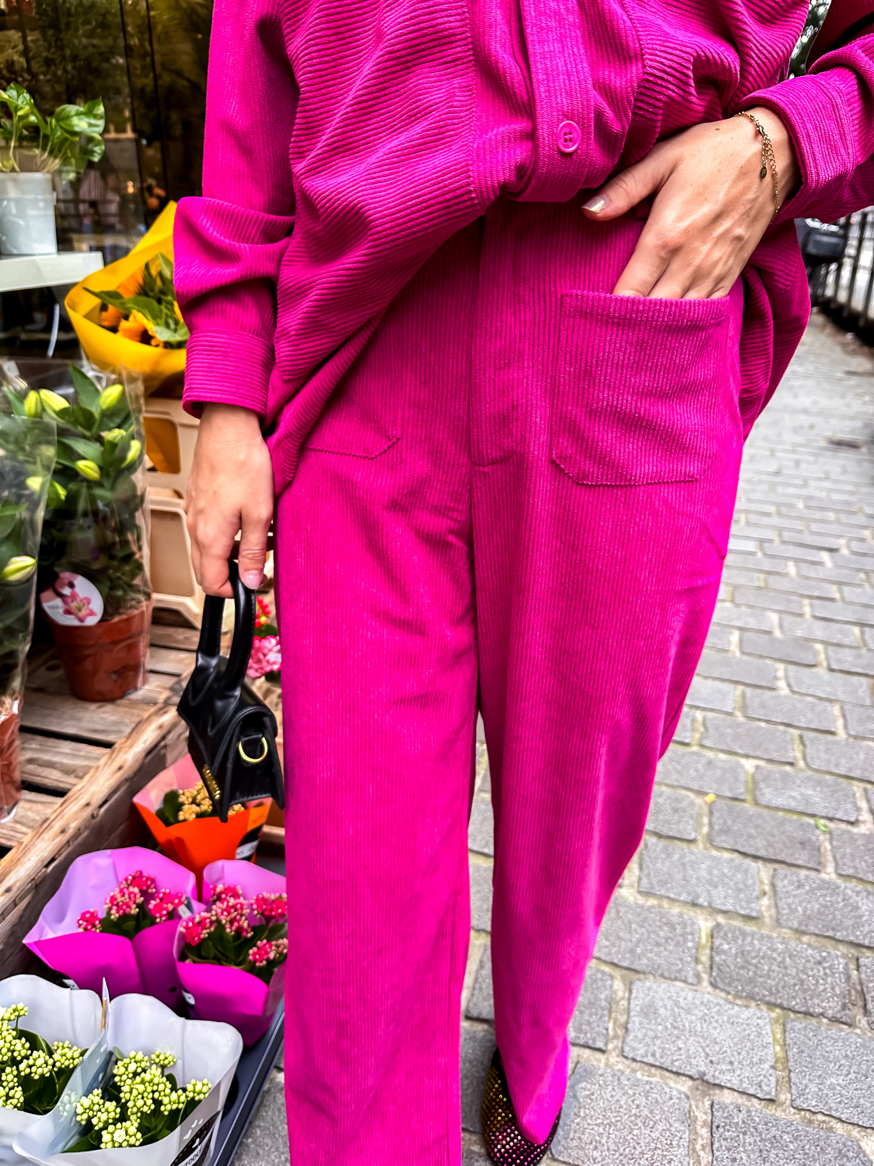 Nina fuchsia broek