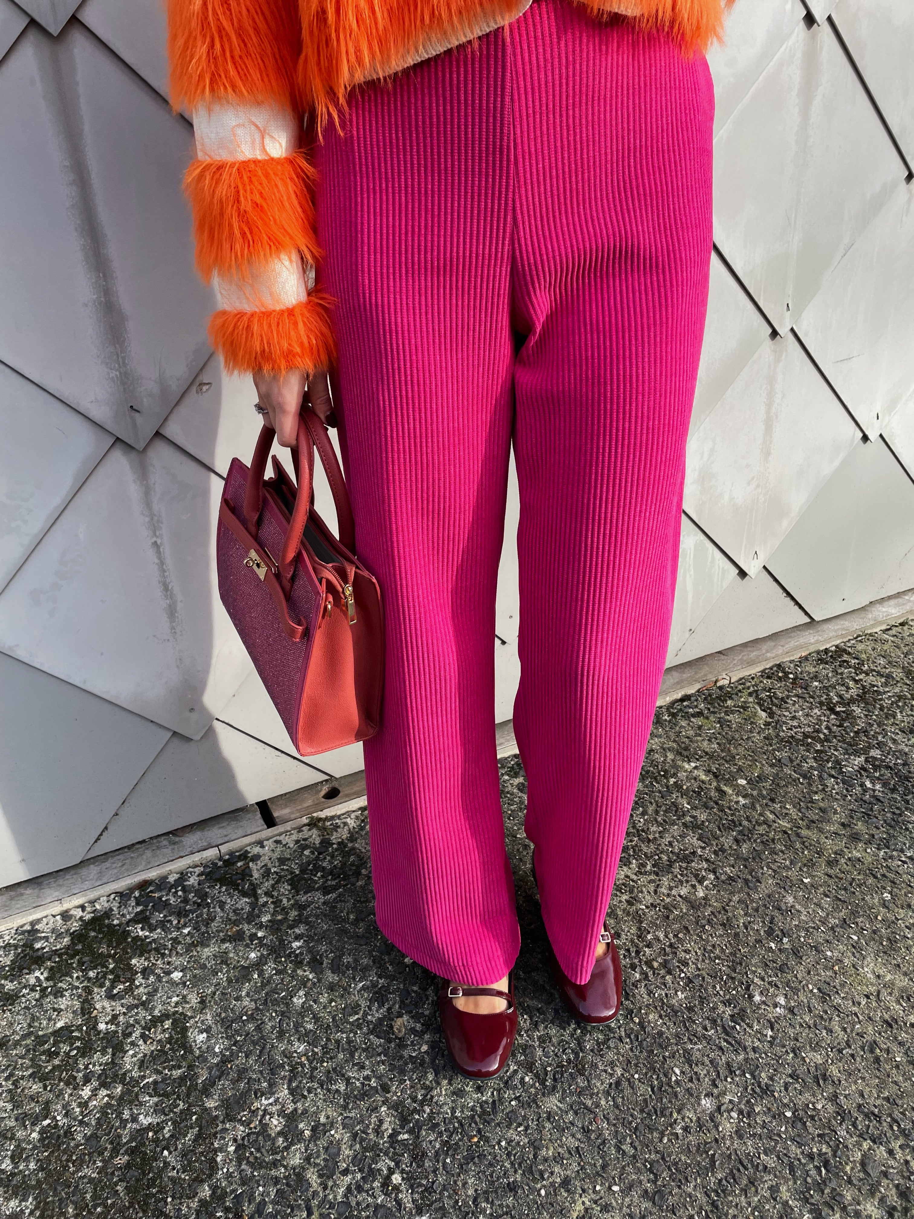 Elana broek fuchsia LAATSTE M/L