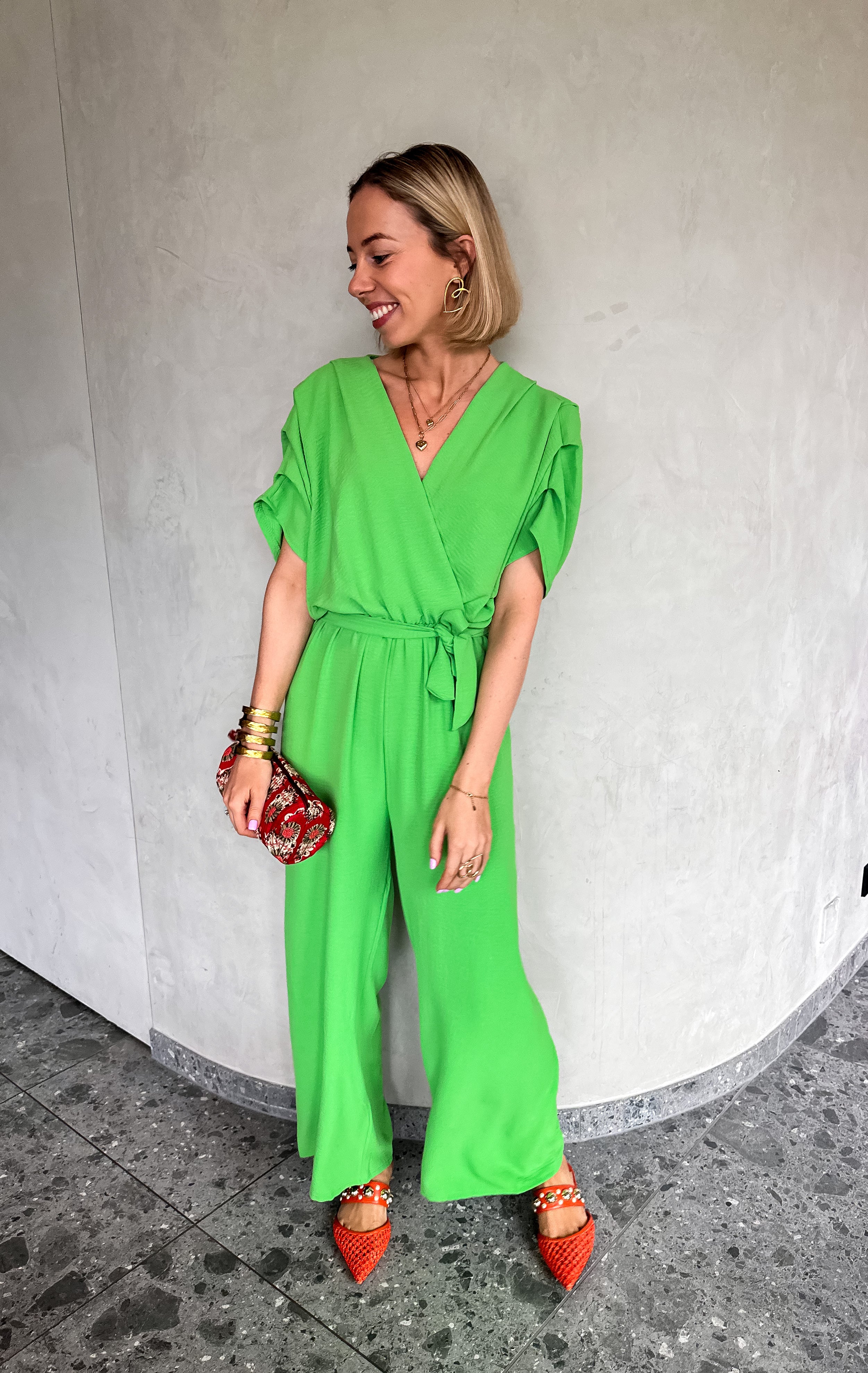 Jade jumpsuit groen